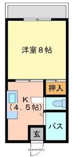 高洲コーポ【201号室】の間取り