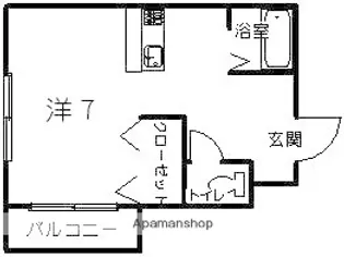 セレニティ川添【A306号室】の間取り