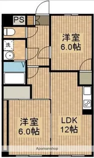 サンライズ清武【205号室】の間取り