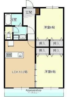 カーサ・フェリーチェ【2階】の間取り