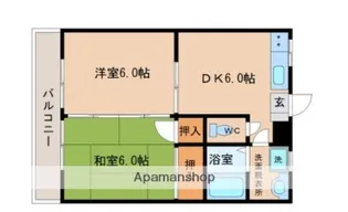 GTコーポ【303号室】の間取り