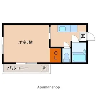 エレメント神宮東Ⅰ【302号室】の間取り