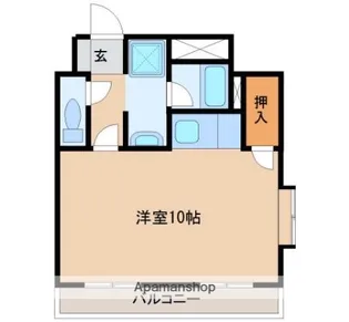 ウエストコースト【402号室】の間取り