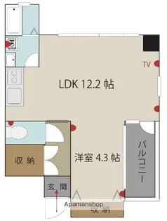 リヴィエールトピカ【203号室】の間取り