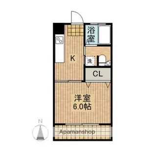 今村コーポ【103号室】の間取り