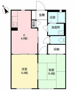 カメリアタウン 壱番館【103号室】の間取り