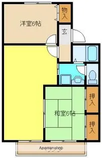 パークハイム【A202号室】の間取り