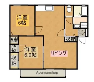 セジュールヒダカ【2階】の間取り