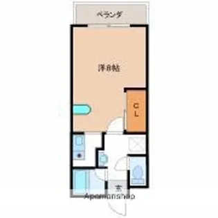 リバティハウス【211号室】の間取り