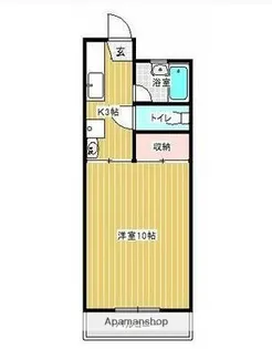 大工町ベルメゾン【105号室】の間取り