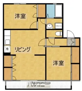 パルコート【A棟103号室】の間取り