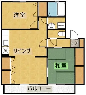 パルコート【A棟103号室】の間取り