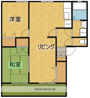 パルコート【B棟101号室】の間取り