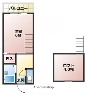 パトリエ加納【207号室】の間取り