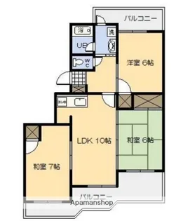 サングリッター清山【302号室】の間取り