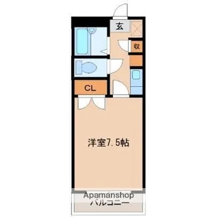 ベルトピア宮崎7【305号室】の間取り