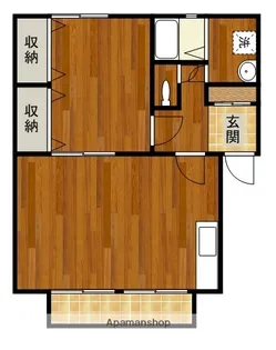 NOVA1LDK【202号室】の間取り