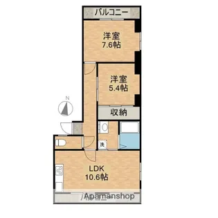 フェリーチェ正手【403号室】の間取り