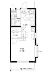 1Rの間取り画像