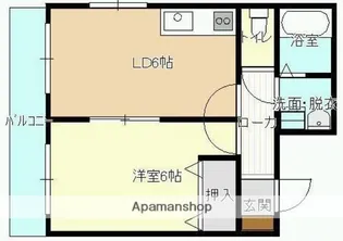 フレグランス成道【303号室】の間取り