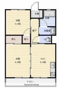 サニーコート【404号室】の間取り