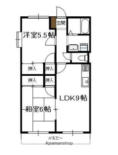 サニーコート平野【307号室】の間取り