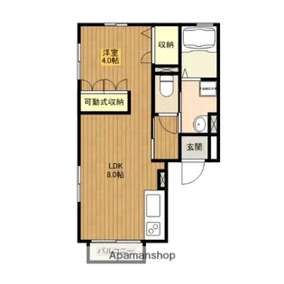 エスポワール駅東【101号室】の間取り