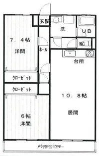 LA LUCE【503号室】の間取り