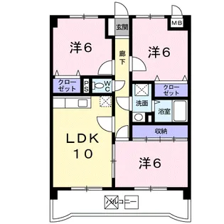 ラフィーナ・サイト【2階】の間取り