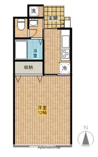 スカイライト【706号室】の間取り