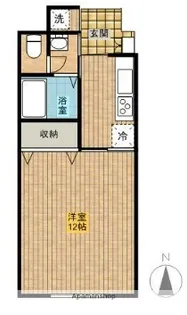 スカイライト【501号室】の間取り