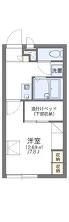レオパレス源藤【108号室】の間取り