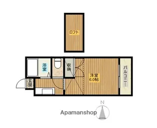 A−STEP祇園【207号室】の間取り