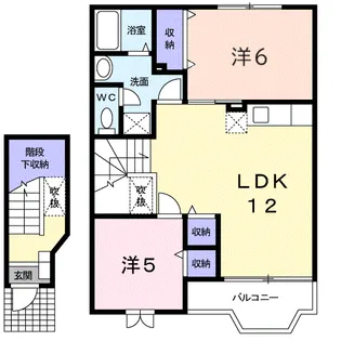ピュアドリ−ムⅡ【2階】の間取り