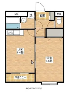 清水町MAマンション【1階】の間取り