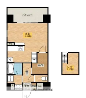 ALTE MEISTER VIORA【403号室】の間取り