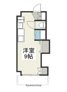 1Rの間取り画像