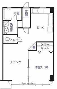老松通りビル【502号室】の間取り