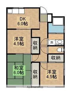 アームビル【206号室】の間取り