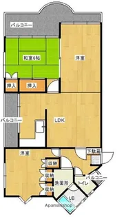 メゾンサカイⅠ【401号室】の間取り