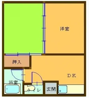 KYOWAコーポ【103号室】の間取り