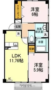G.AP 3棟【103号室】の間取り