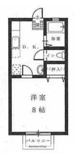 オレンジハイム花山手【103号室】の間取り