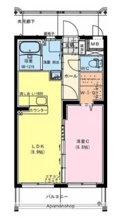 オリノ【306号室】の間取り