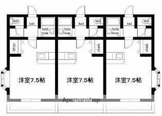 エレガンス岡【103号室】の間取り