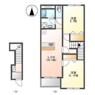 ボヌール【2階】の間取り