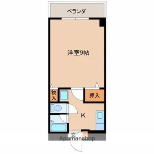 コスモ恒久【407号室】の間取り