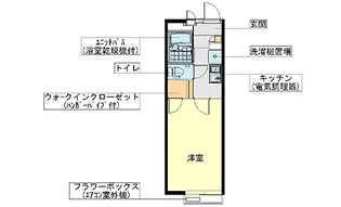 レオパレス神宮の杜【102号室】の間取り