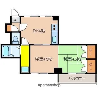 21コスモス恒久【3階】の間取り