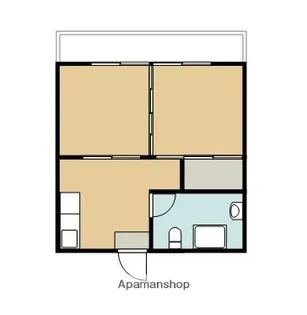 米良ビル【203号室】の間取り
